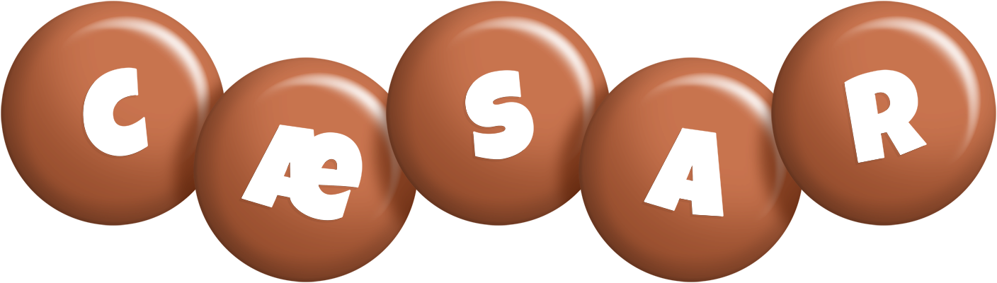 Cæsar candy-brown logo