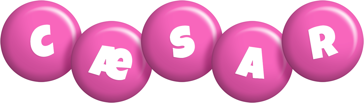 Cæsar candy-pink logo