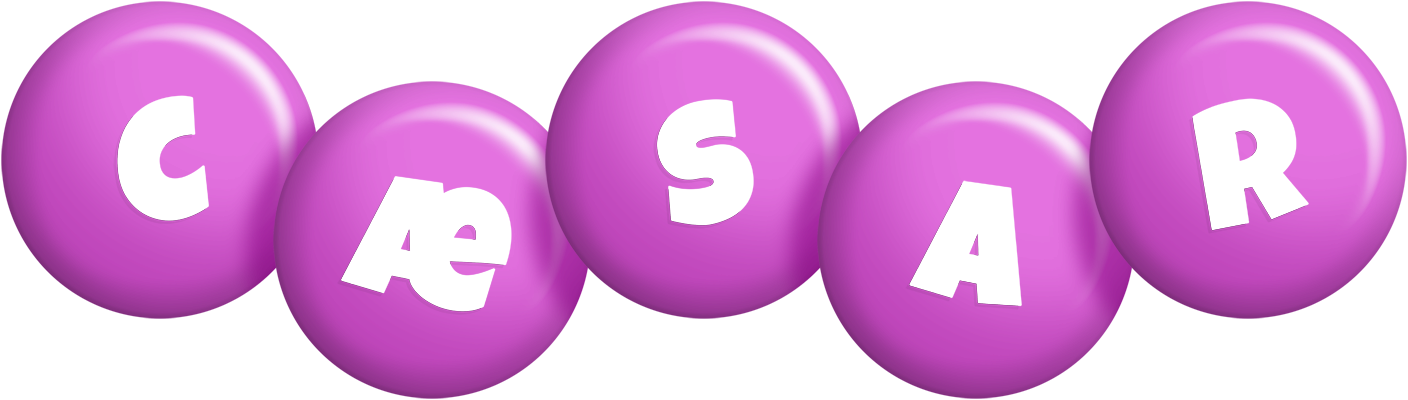 Cæsar candy-purple logo