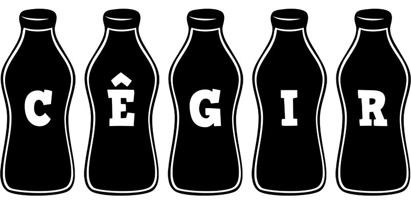 Cêgir bottle logo