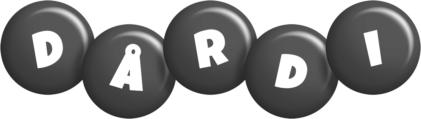 Dårdi candy-black logo