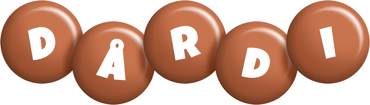 Dårdi candy-brown logo