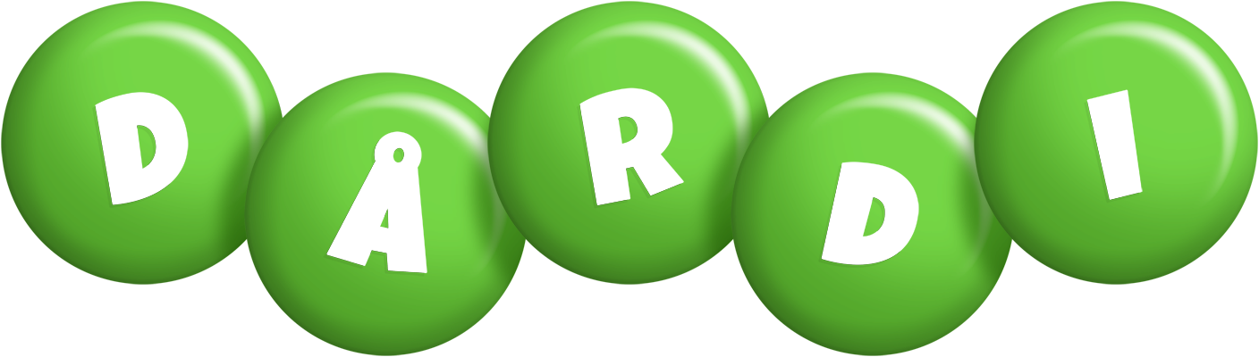 Dårdi candy-green logo