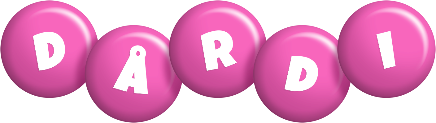 Dårdi candy-pink logo