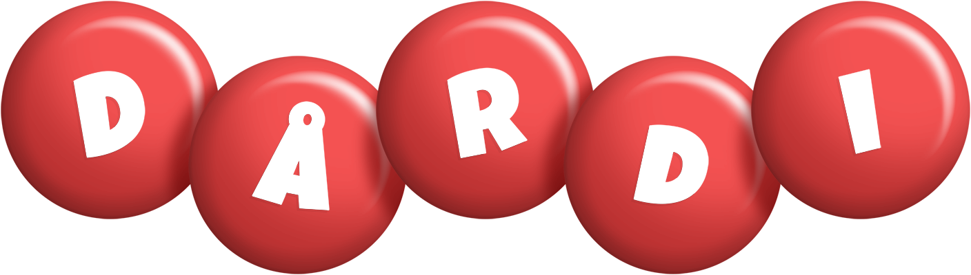 Dårdi candy-red logo