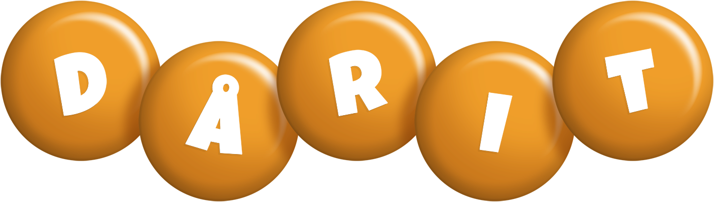 Dårit candy-orange logo