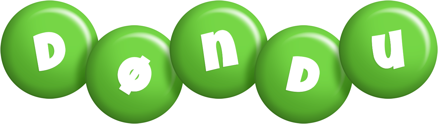 Døndu candy-green logo