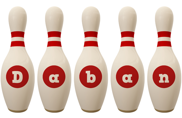 Daban bowling-pin logo