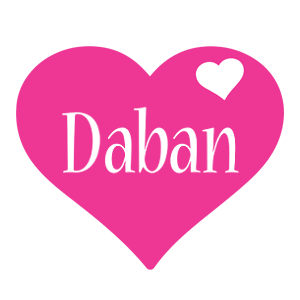 Daban love-heart logo