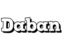 Daban snowing logo