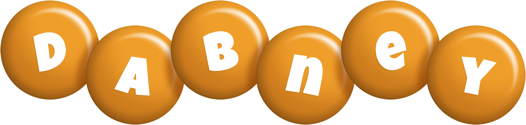Dabney candy-orange logo