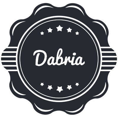 Dabria badge logo