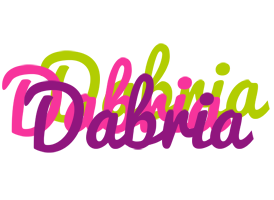Dabria flowers logo