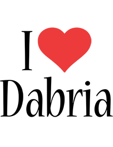 Dabria i-love logo