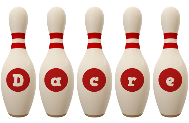 Dacre bowling-pin logo