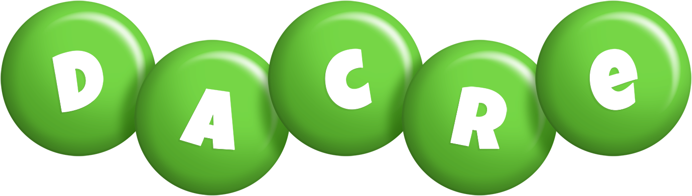 Dacre candy-green logo
