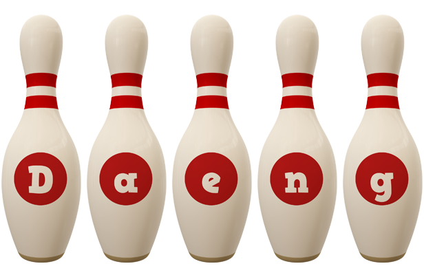 Daeng bowling-pin logo