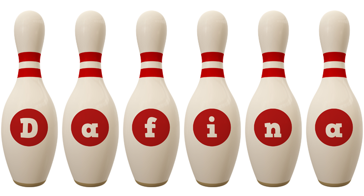 Dafina bowling-pin logo