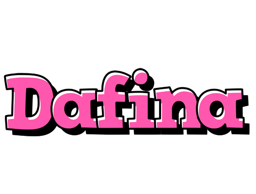 Dafina girlish logo