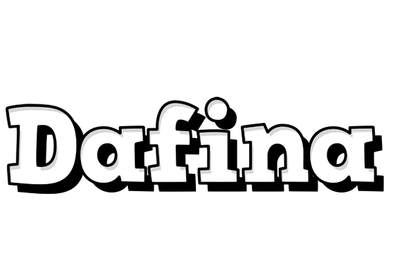 Dafina snowing logo