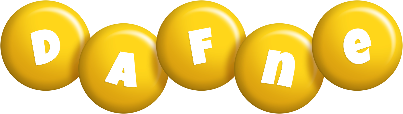 Dafne candy-yellow logo