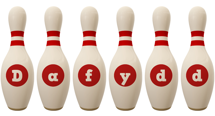 Dafydd bowling-pin logo