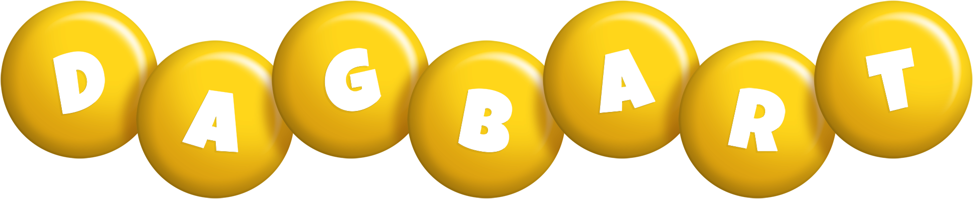 Dagbart candy-yellow logo