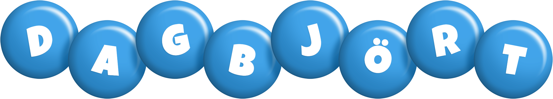 Dagbjört candy-blue logo