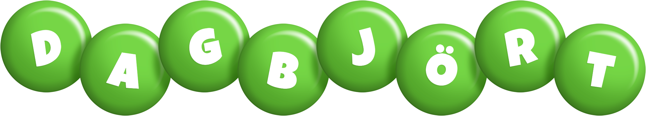 Dagbjört candy-green logo
