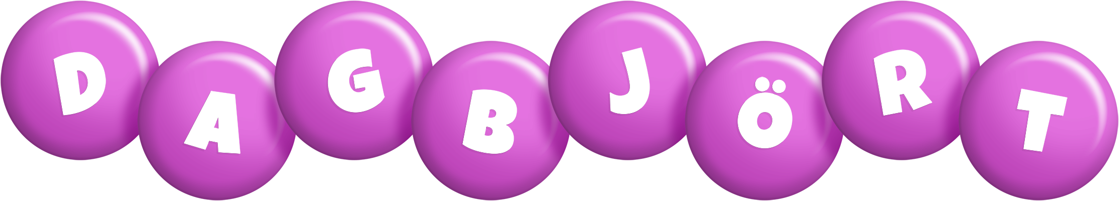 Dagbjört candy-purple logo