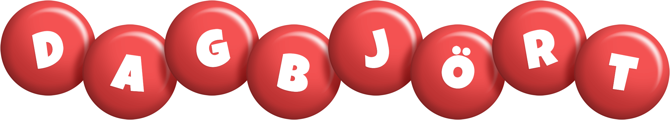 Dagbjört candy-red logo