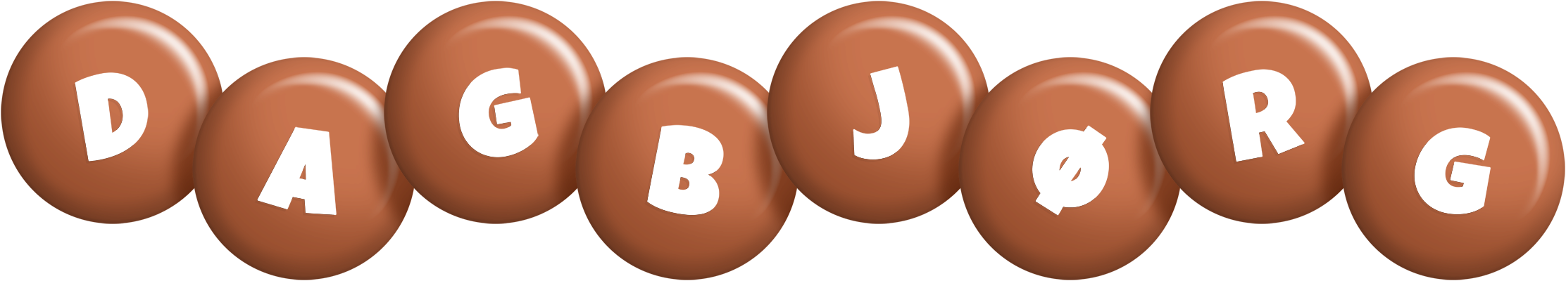 Dagbjørg candy-brown logo