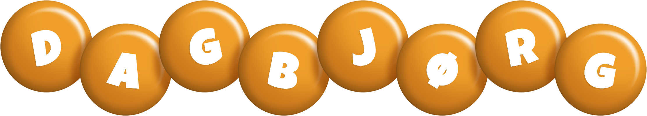 Dagbjørg candy-orange logo