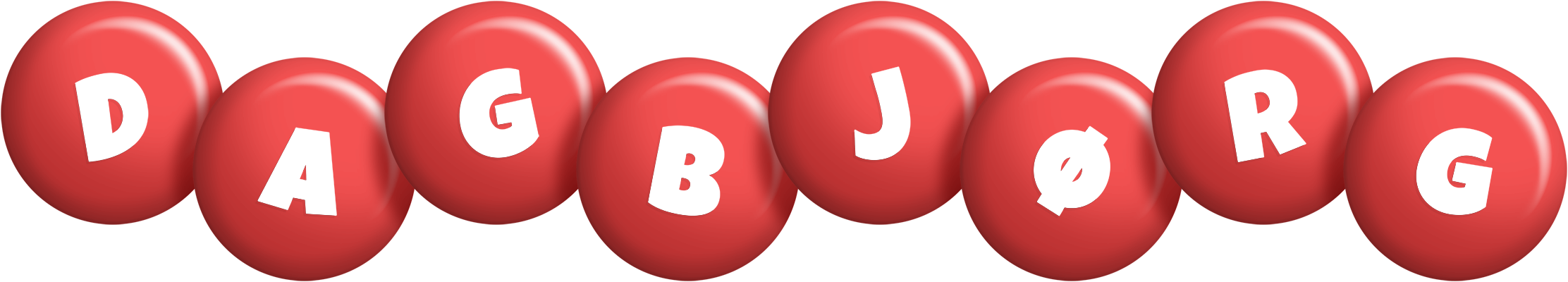 Dagbjørg candy-red logo