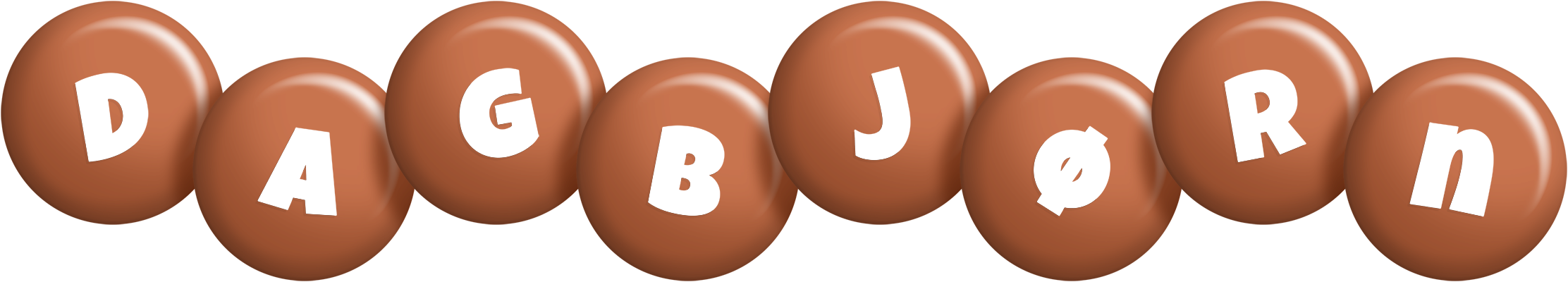 Dagbjørn candy-brown logo