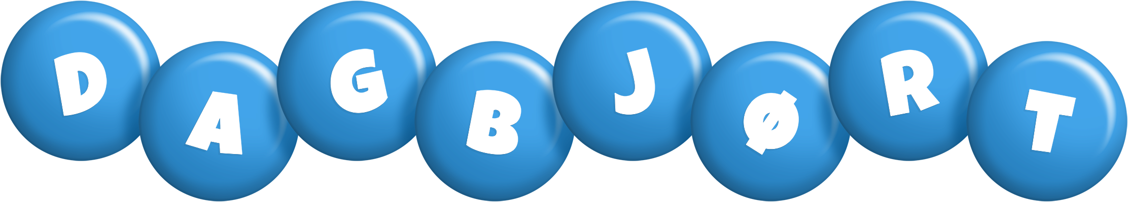 Dagbjørt candy-blue logo