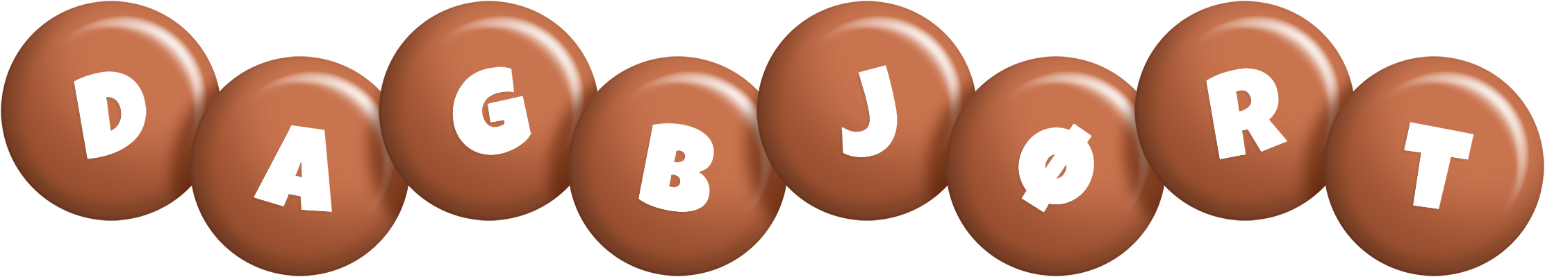 Dagbjørt candy-brown logo