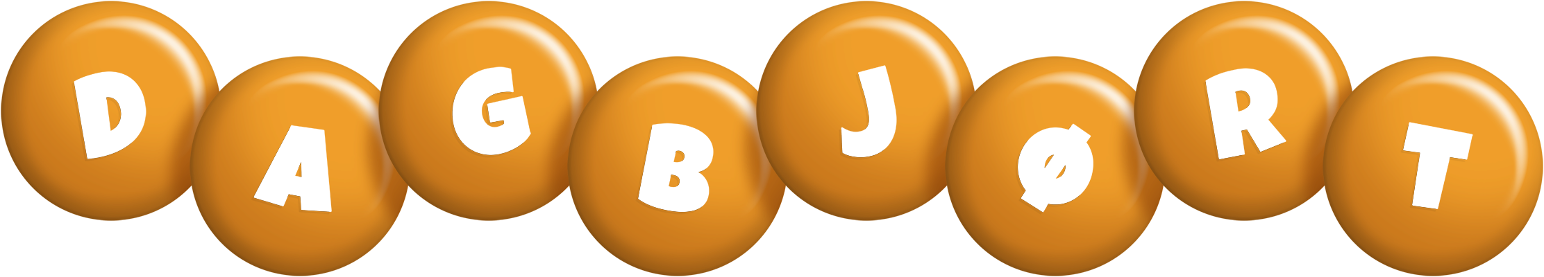 Dagbjørt candy-orange logo