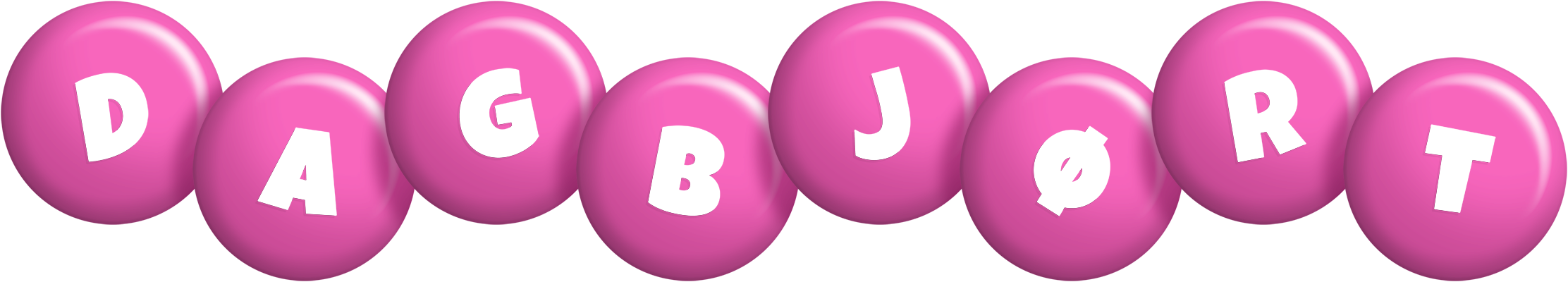 Dagbjørt candy-pink logo