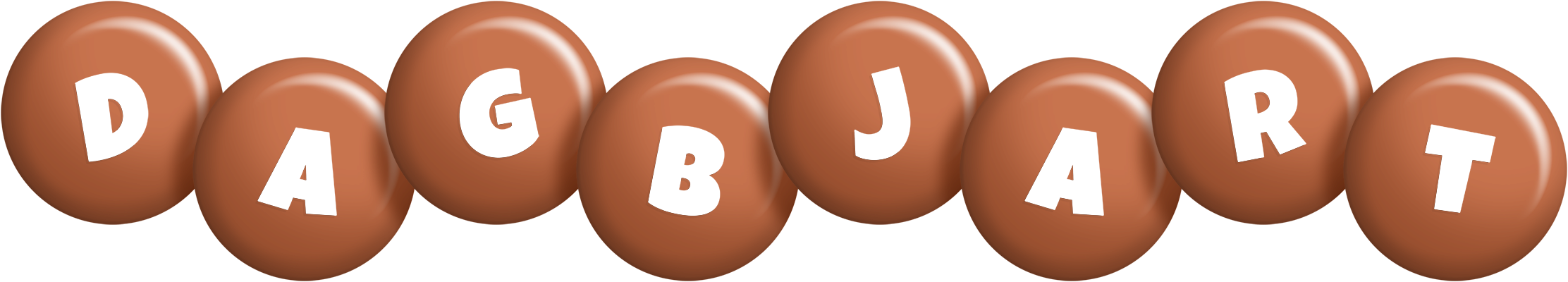 Dagbjart candy-brown logo
