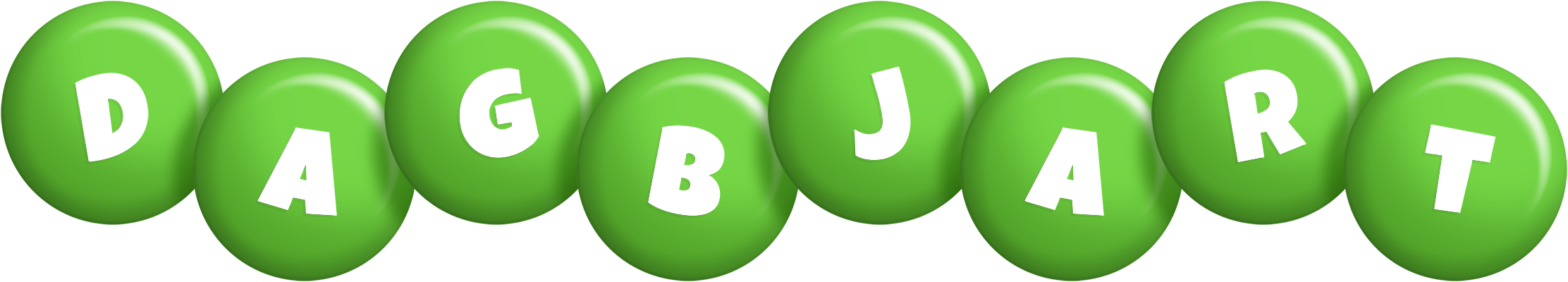 Dagbjart candy-green logo