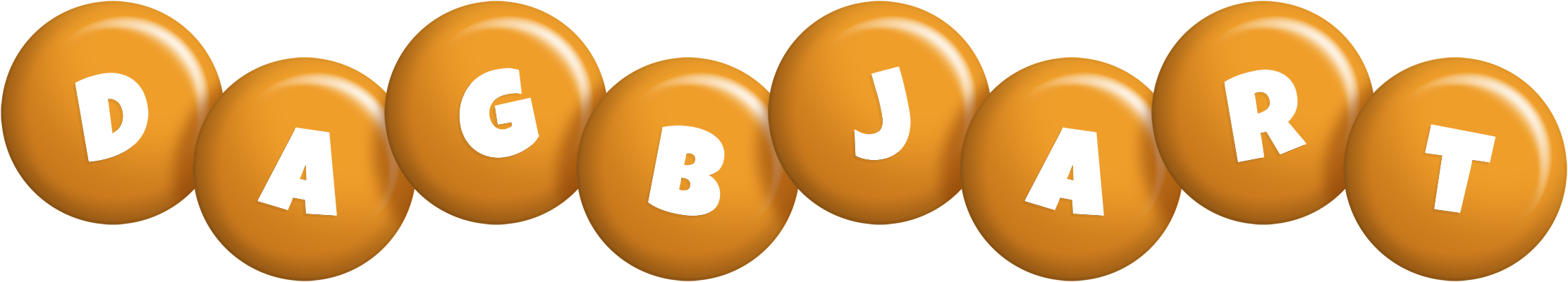 Dagbjart candy-orange logo