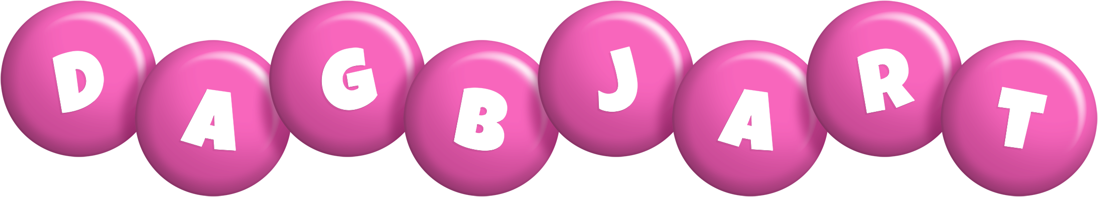 Dagbjart candy-pink logo
