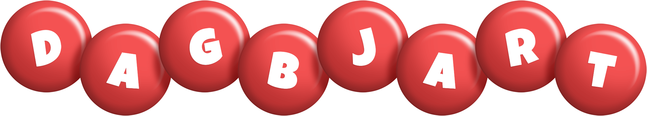 Dagbjart candy-red logo