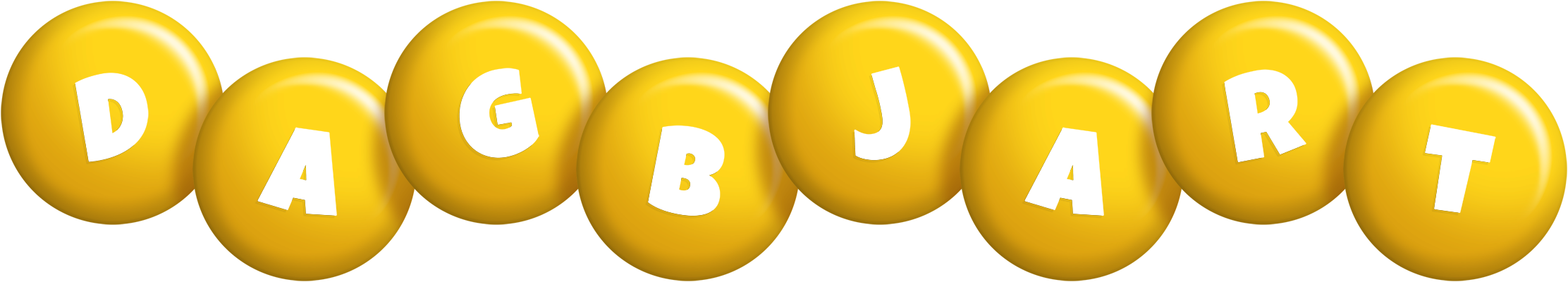 Dagbjart candy-yellow logo