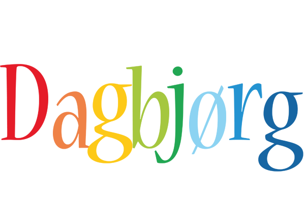 Dagbjørg birthday logo