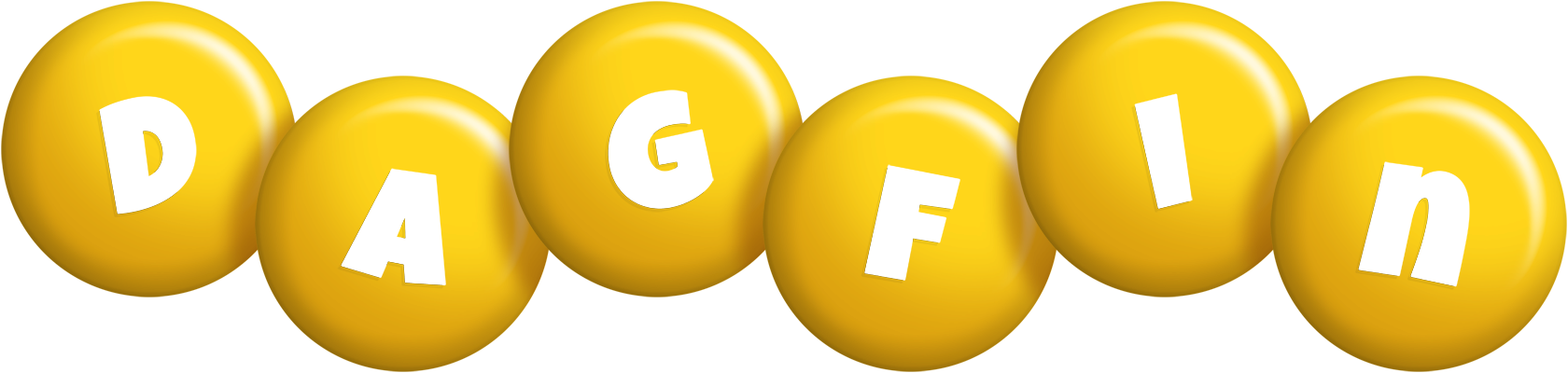 Dagfin candy-yellow logo
