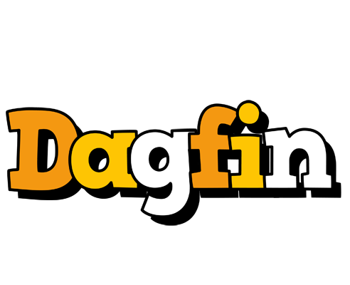 Dagfin cartoon logo
