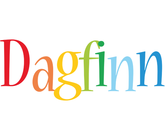 Dagfinn birthday logo