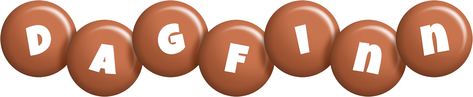 Dagfinn candy-brown logo